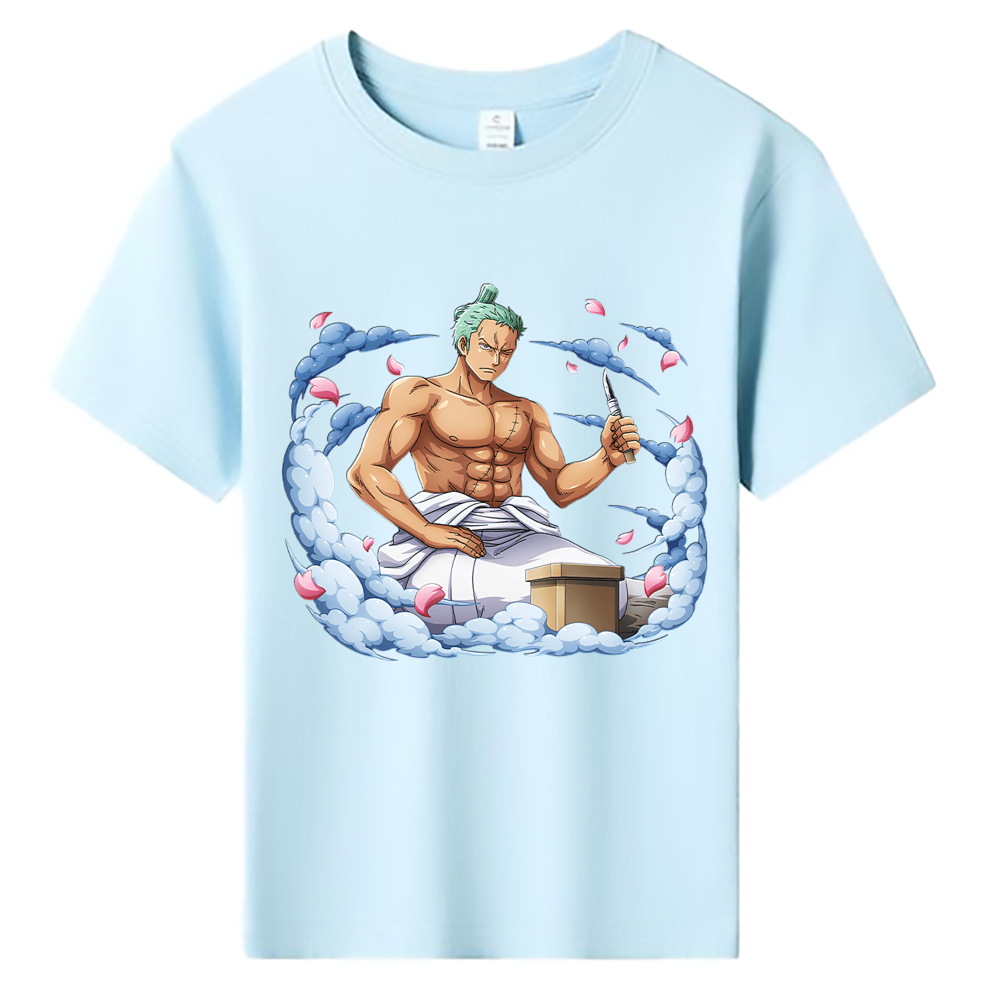 ワンピース ロロノア・ゾロ ONE PIECE Roronoa Zoro 綿100％キッズTシャツ（フロントプリント）